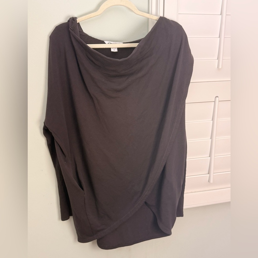 Athleta Hooded Tunic Sweater Pullover with Pockets Small Petite